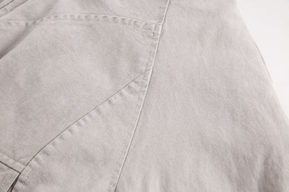 GUOWEAR Pearl Canvas Mountain Eagle Fleece-Lined Jacket American Street Wasteland Style Cotton Coat Men's Fleece-Lined Thickened Jacket