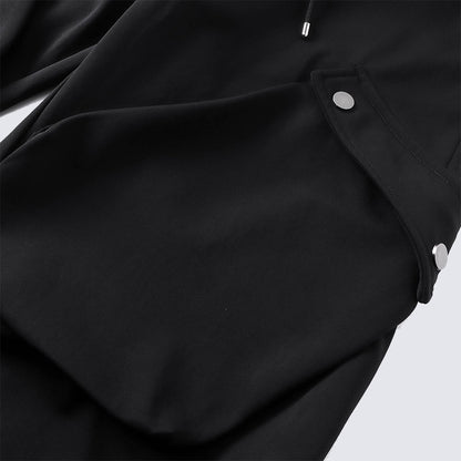 Trendy High Street Style Multi-Pocket Cargo Pants Men's Loose-Fit Jogger Pants Autumn and Winter Versatile Hip-Hop Style Long Pants