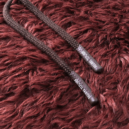 Plush Hooded Jacket Warm Loose Unisex Sweatshirt Trendy Versatile Autumn Winter European Style Couple Style