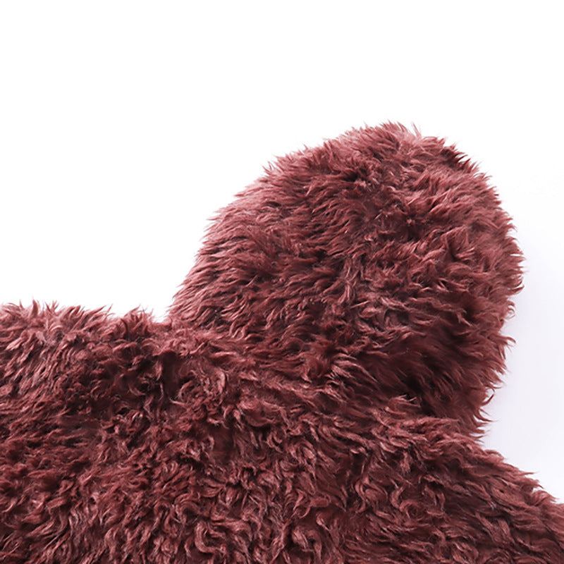 Plush Hooded Jacket Warm Loose Unisex Sweatshirt Trendy Versatile Autumn Winter European Style Couple Style