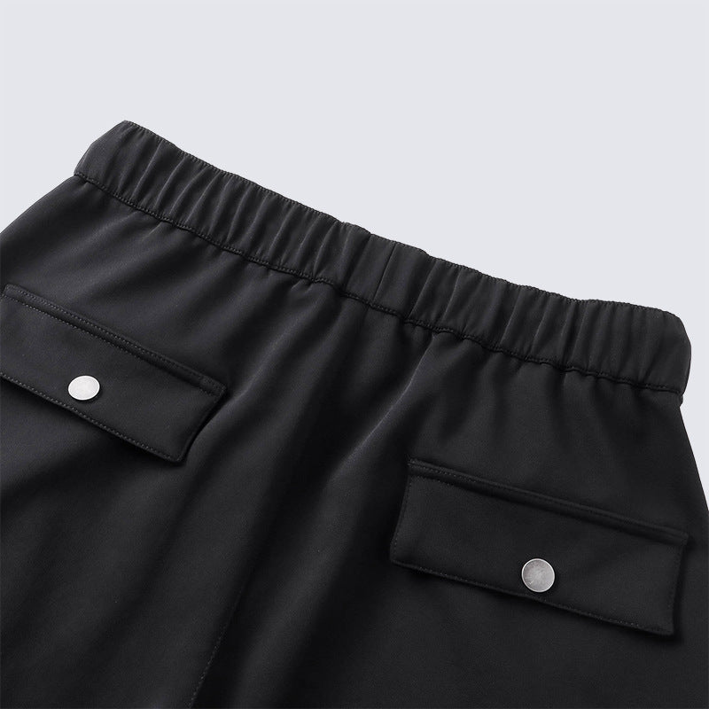 Trendy High Street Style Multi-Pocket Cargo Pants Men's Loose-Fit Jogger Pants Autumn and Winter Versatile Hip-Hop Style Long Pants