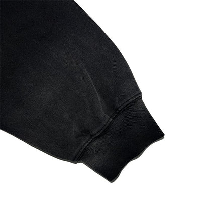 “Trendy Brand Heavy American Street Style Retro Distressed Letter Print Long Sleeve T Shirt Men's Loose Fit oversize