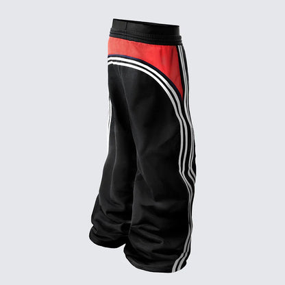2025Three Stripes American Style Sweatpants Spring Autumn Sports High Street Wide Leg Long Pants Casual Trousers Trendy Versatile