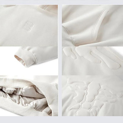 GUOWEAR Skeleton 3D Embroidery Hooded Sweatshirt American High Street Jacket Autumn Couple Hoodie Unisex Streetwear