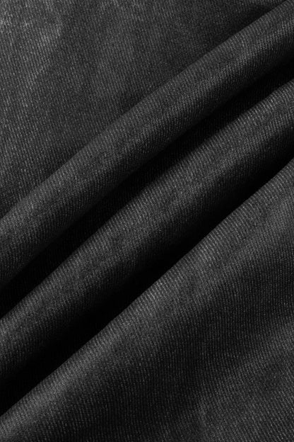 Dark Heavy Industry Structure Double Layer Structure Spliced Wide Leg Loose Frayed Tassel Distressed Jeans