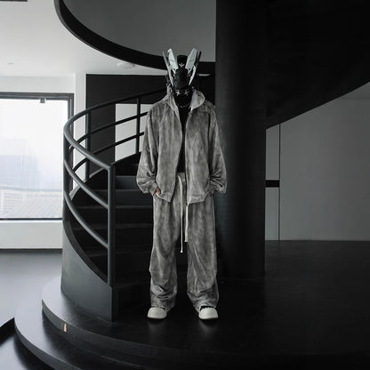 2025New Hooded Sweatshirt Cardigan for Men and Women, High-End Loose Fit Set, Jacket and Casual Pants Two-Piece Set