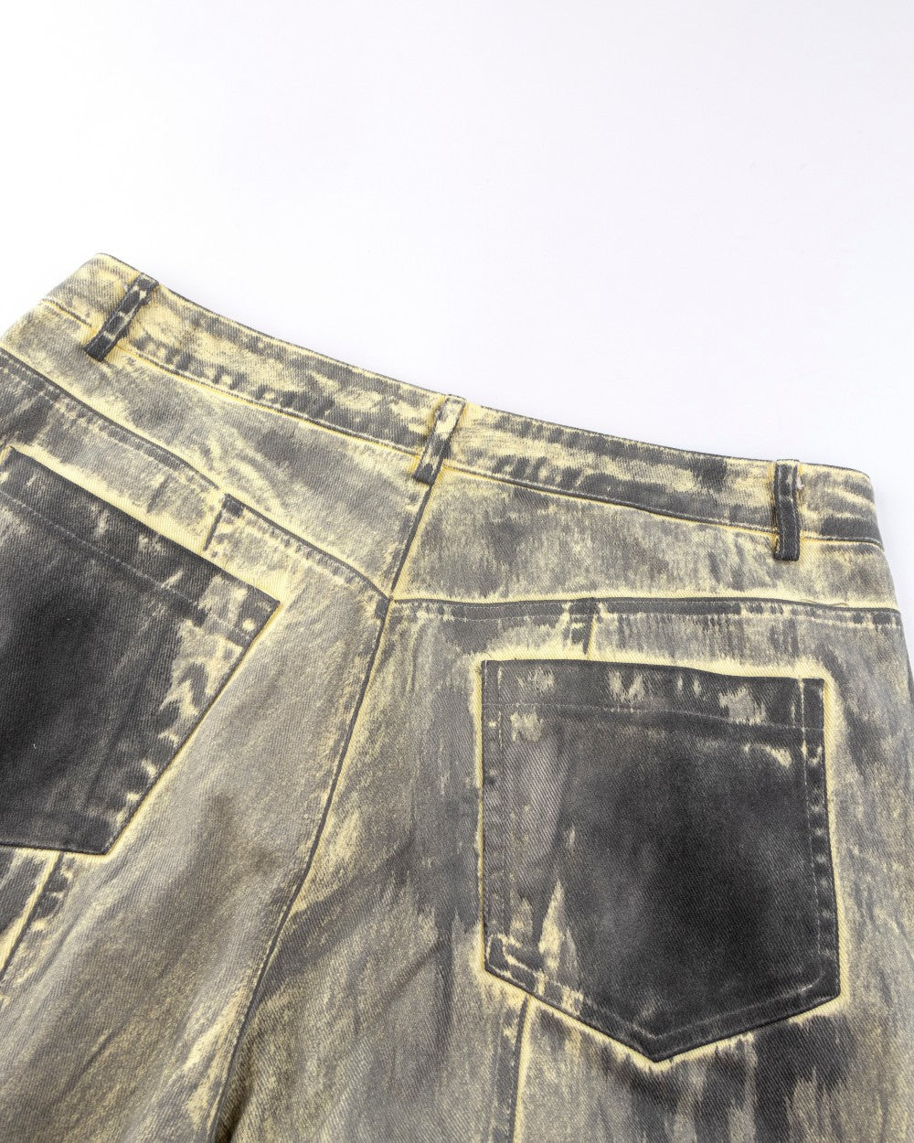 2025Autumn American High Street Heavy Craft Hand-painted Denim Jacket for Men and Women Retro Street Distressed Washed Jeans