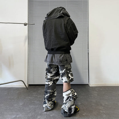 Cross-Border Heavy Industry Street Fashion Loose Flight Jacket Men's Retro Versatile Coat Workwear Retro Workwear