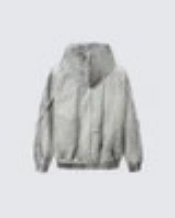 European and American High Street Wasteland Style Spray Paint Dirty Patchwork Hooded Jacket for Men Spring Frayed Edge Design Coat