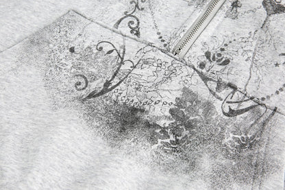 European and American Style Autumn Winter Fleece Hat Sweatshirt Hip Hop Printed Pattern Pullover Hoodie Street Fashion y2k Coat