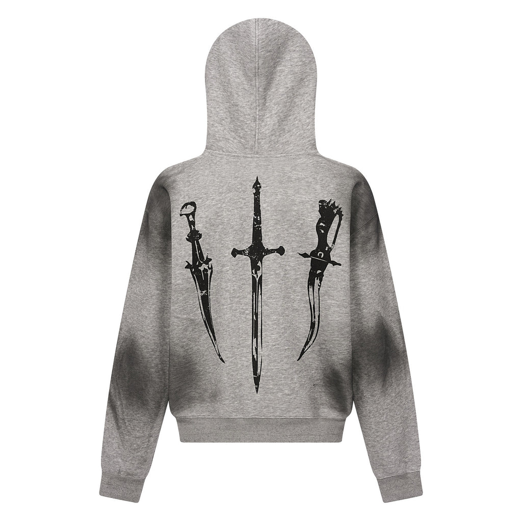 GUO WEAR  American Retro Hip-Hop Street Style Fur Collar Hooded Cardigan Sweatshirt for Men and Women, Autumn and Winter Trendy Brand
