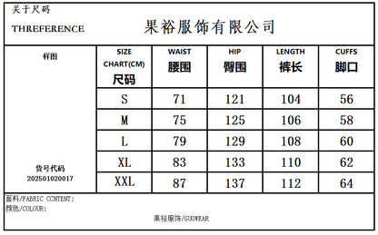 2025Three Stripes American Style Sweatpants Spring Autumn Sports High Street Wide Leg Long Pants Casual Trousers Trendy Versatile