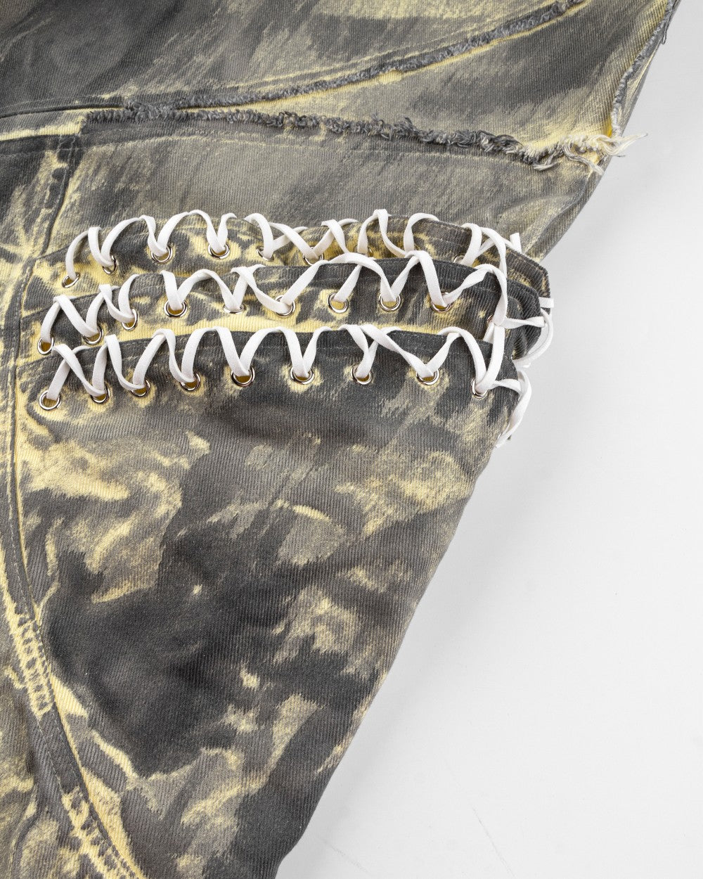 2025Autumn American High Street Heavy Craft Hand-painted Denim Jacket for Men and Women Retro Street Distressed Washed Jeans