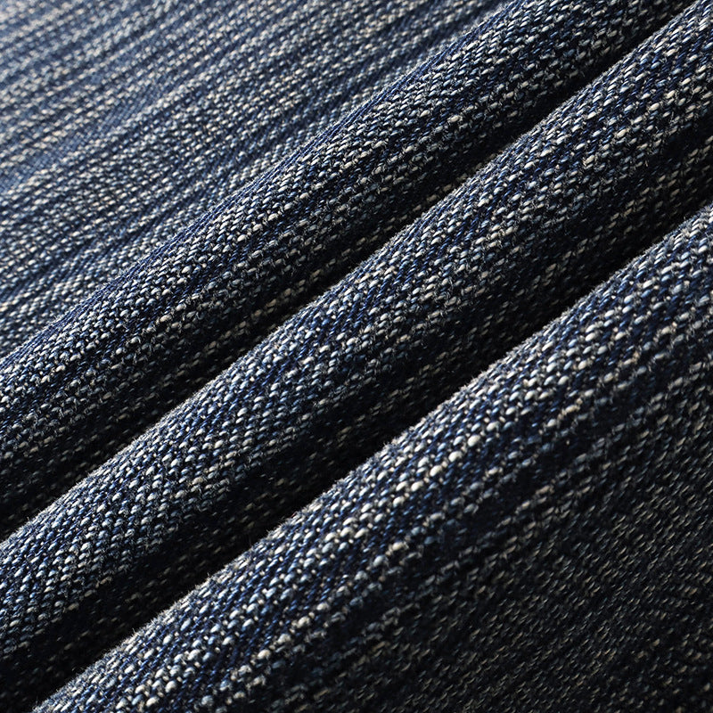 GUOWEAR Loose Straight Retro Jeans High-waisted Casual Washed Long Pants Unisex Trendy Pants