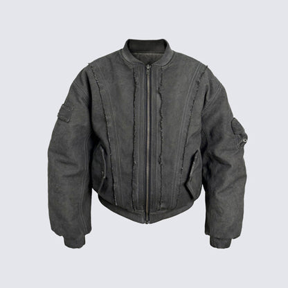 Cross-Border Heavy Industry Street Fashion Loose Flight Jacket Men's Retro Versatile Coat Workwear Retro Workwear