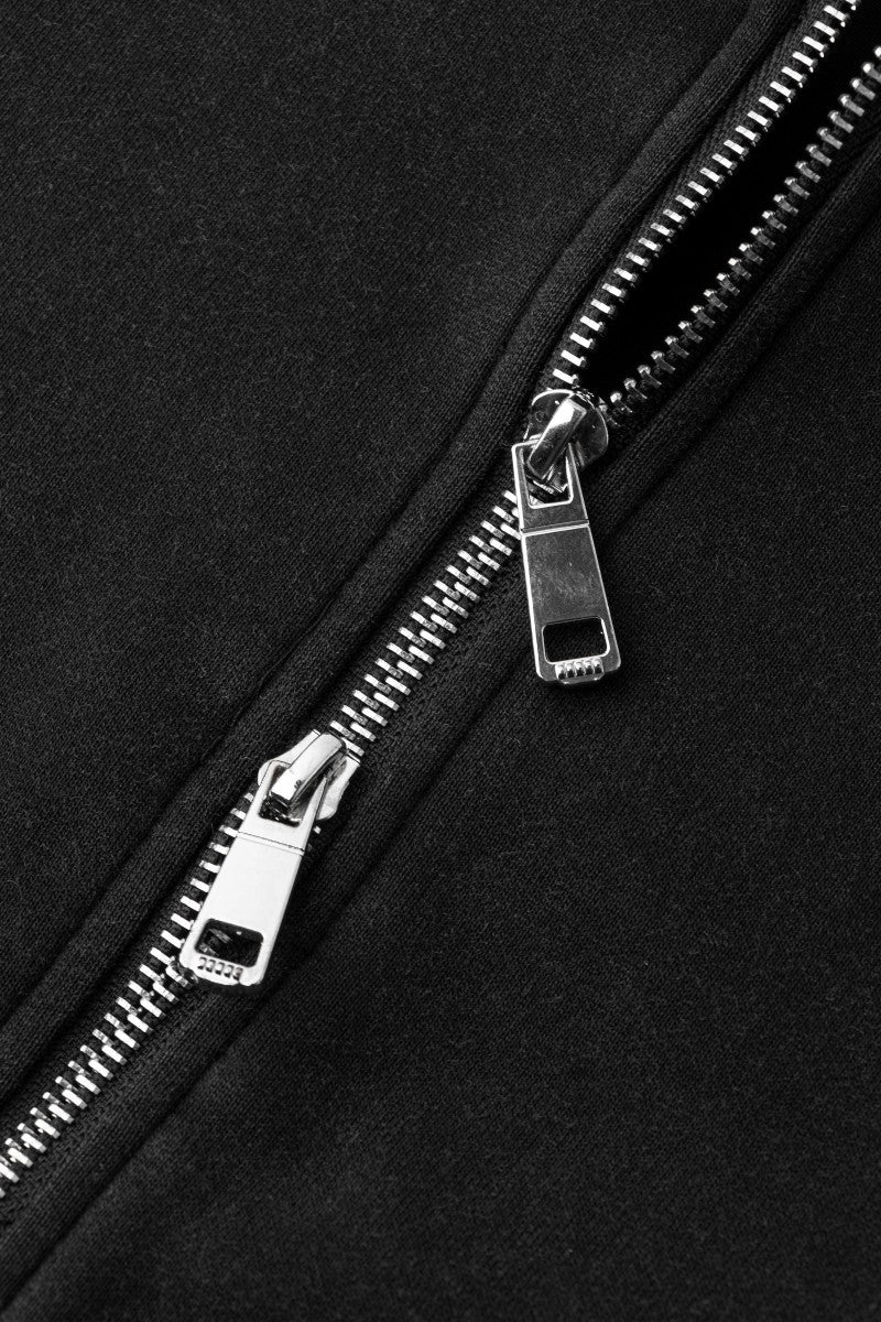 European and American High Street Dark Style Embroidered Hooded Zipper Sweatshirt for Men Spring and Autumn Trendy Brand Street Retro Loose Jacket ins