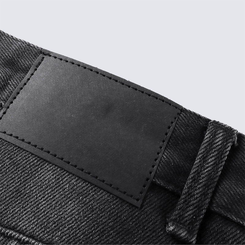 High Waist Loose Straight Jeans for Women Vintage Washed Design Autumn Winter New Casual Pants Distressed Slightly Stretchy