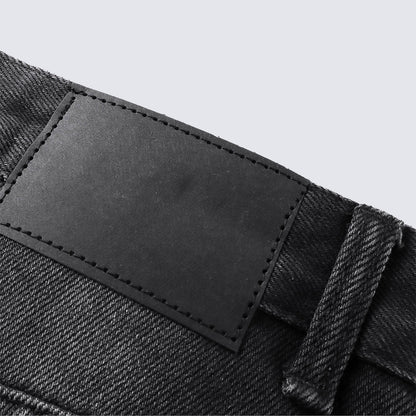 High Waist Loose Straight Jeans for Women Vintage Washed Design Autumn Winter New Casual Pants Distressed Slightly Stretchy