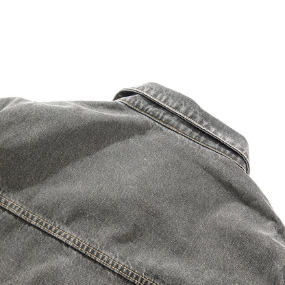 European and American High Street Fashion Trendy Brand Workwear Denim Jacket for Men2024Spring and Autumn Plus Size High-End Stylish Cool Jacket