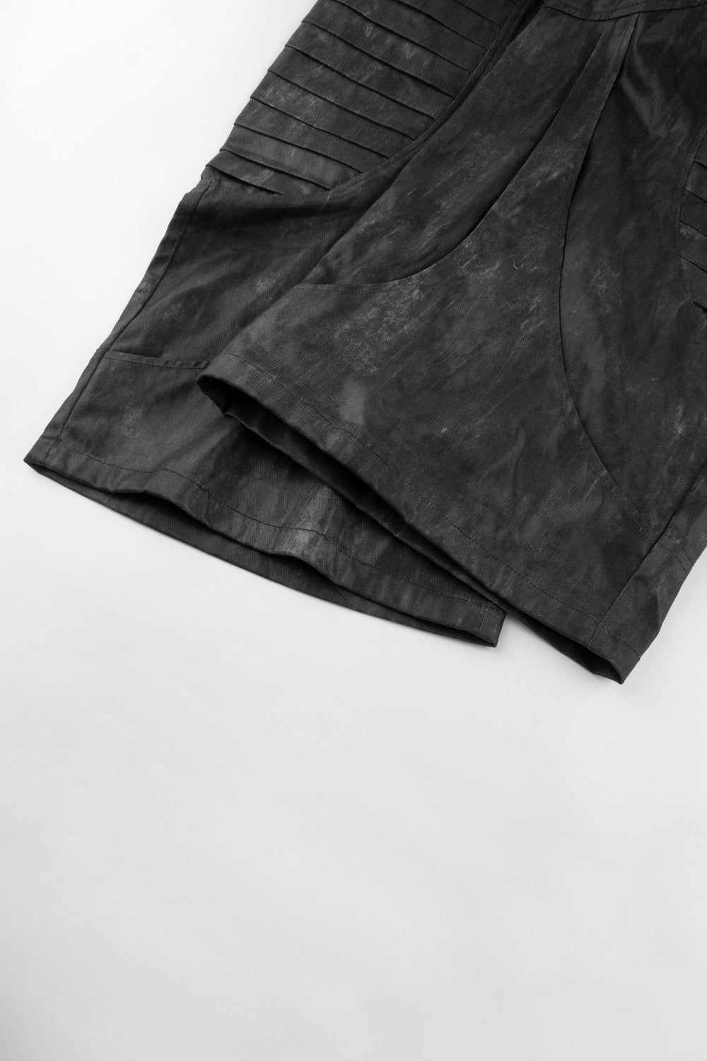Dark Heavy Industry Structure Double Layer Structure Spliced Wide Leg Loose Frayed Tassel Distressed Jeans