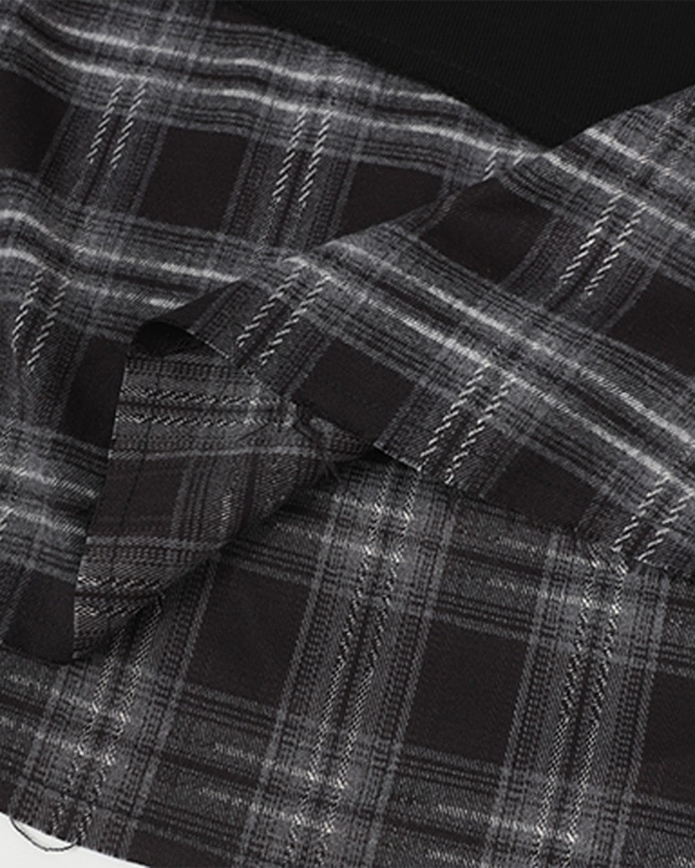 2025New Fake Two-Piece Distressed Plaid Patchwork Hooded Sweatshirt Unisex American Style Niche Loose Hoodie Trendy