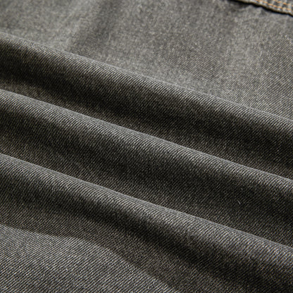 European and American High Street Fashion Trendy Brand Workwear Denim Jacket for Men2024Spring and Autumn Plus Size High-End Stylish Cool Jacket