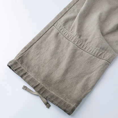 High Waist Diagonal Zipper Cargo Pants Loose Straight Casual Pants Trendy Brand Versatile Long Pants Leg-Lengthening Loose Comfortable