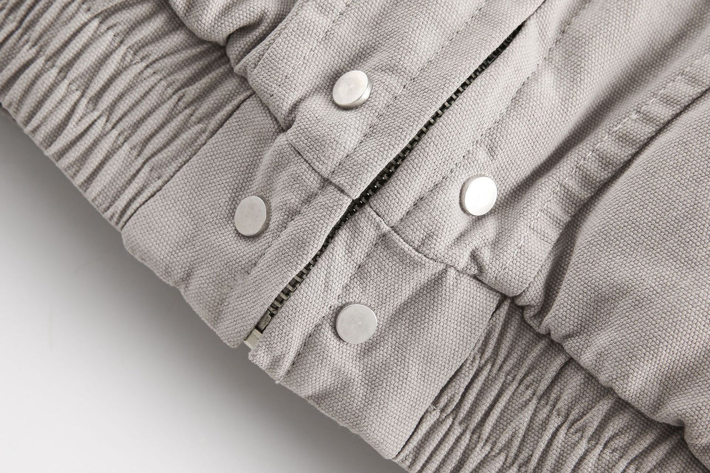 GUOWEAR Pearl Canvas Mountain Eagle Fleece-Lined Jacket American Street Wasteland Style Cotton Coat Men's Fleece-Lined Thickened Jacket