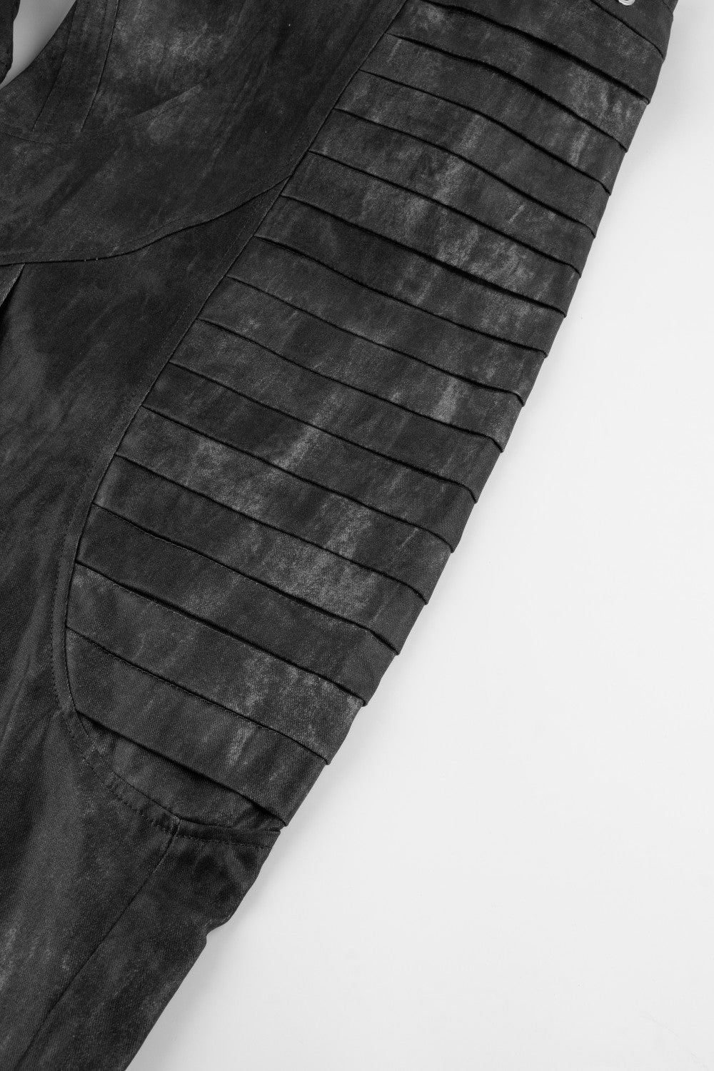 Dark Heavy Industry Structure Double Layer Structure Spliced Wide Leg Loose Frayed Tassel Distressed Jeans