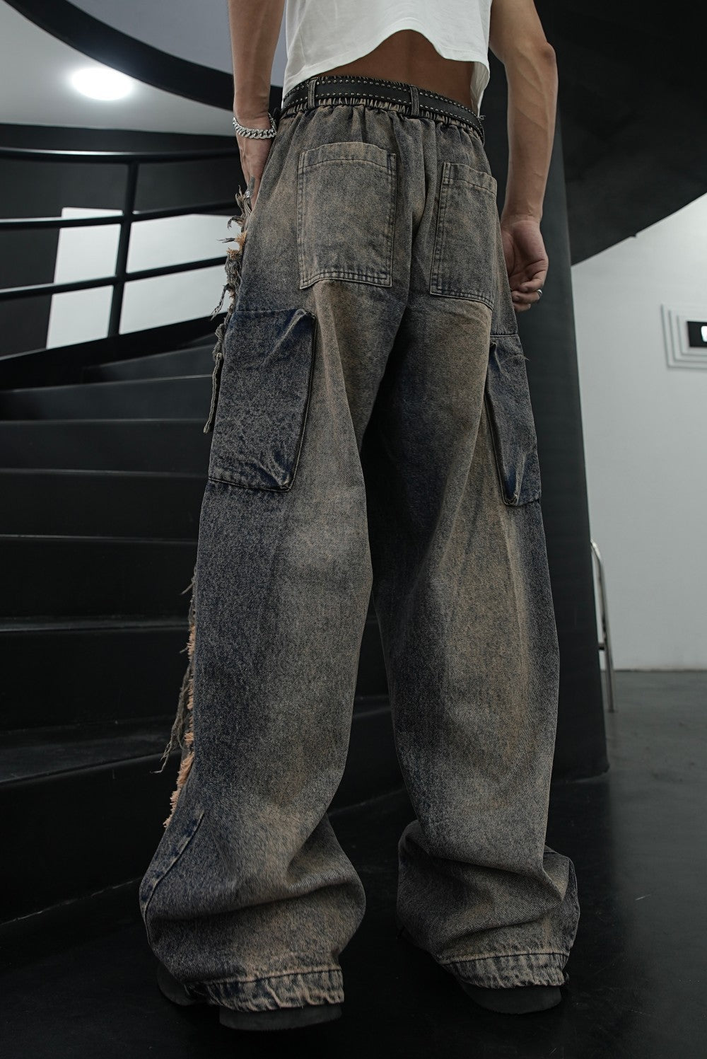 Star Design Sense Niche American Retro Jeans for Men ins Fashion Brand European and American High Street Pants Trendy Versatile Long Pants