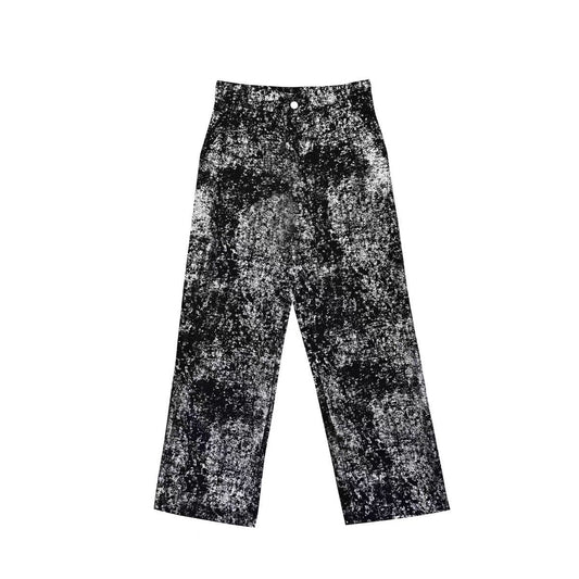 2025New Fashion Suit Trendy Brand Cool Street Style Short Jacket Wide-Leg Pants Casual Two-Piece Set for Men