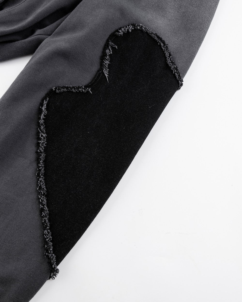 European and American Niche Style Patchwork Starburst Frayed Loose Round Neck Sweatshirt for Men and Women