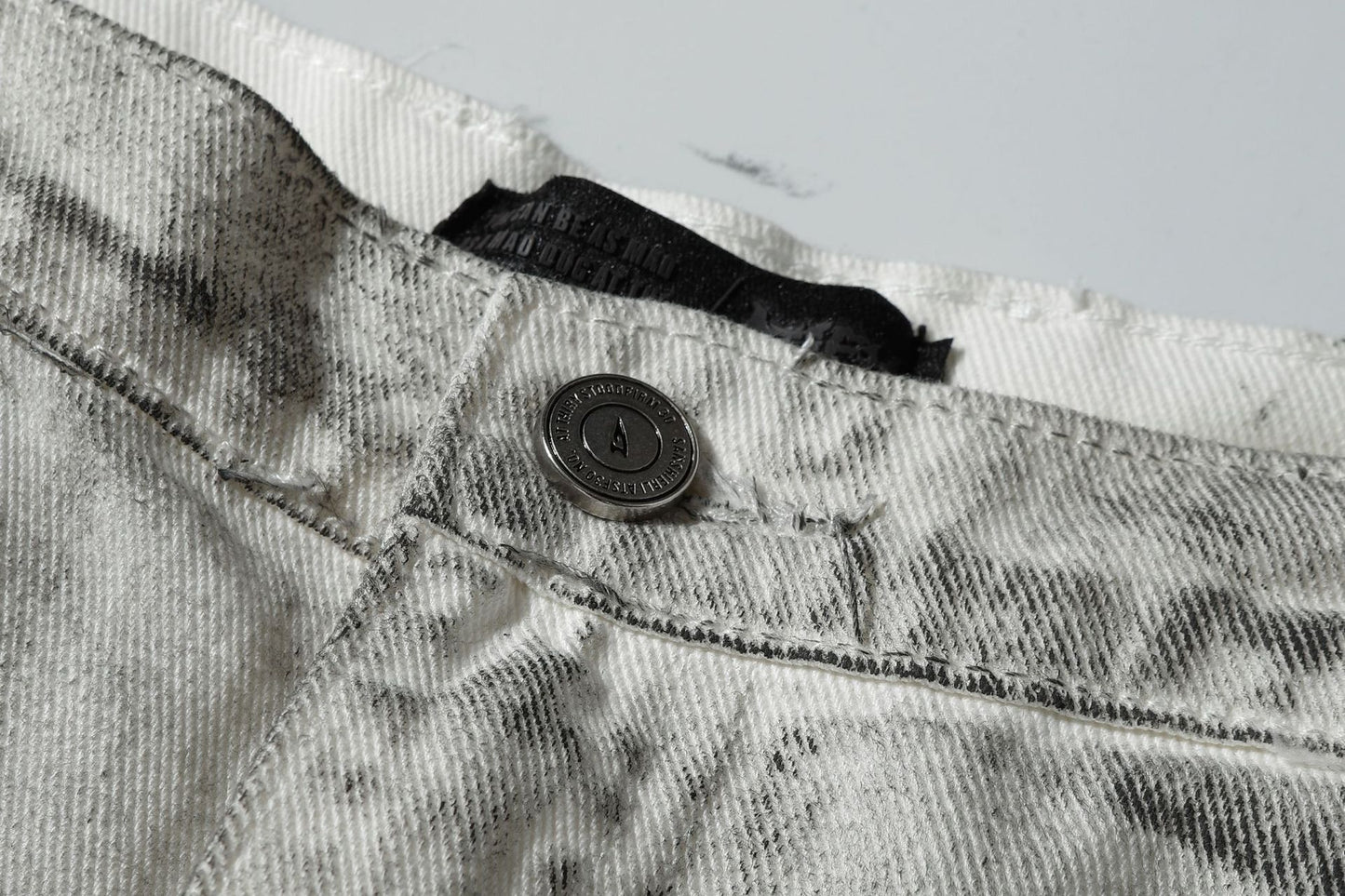 American Style Multi-Pocket Jeans for Men, Niche Retro Blue Wide-Leg Cargo Pants, Couple's European and American Trendy Pants, Cross-Border Trade