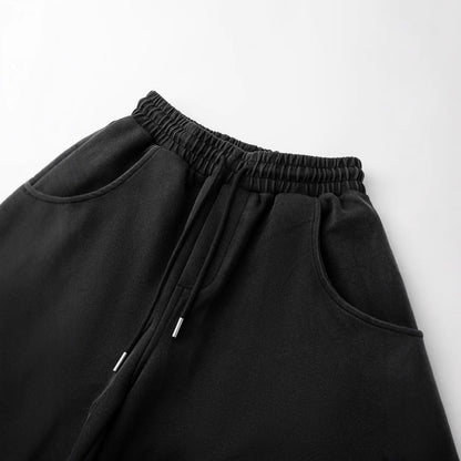 American Retro Hand-painted Gradient Embroidery Sweatpants Unisex Trendy Street Style Loose Straight Casual Pants