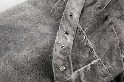 GUO WEAR Wasteland Style National Trend Mottled Vintage Workwear Jacket for Men and Women Winter Cotton Coat Casual Versatile