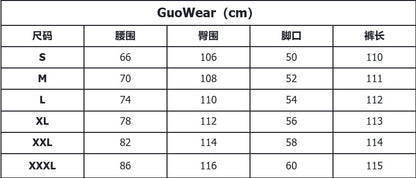 Personality Trend Retro silver Men's High Street Loose Metal Texture Straight Long Pants Workwear Durable Urban Fashion