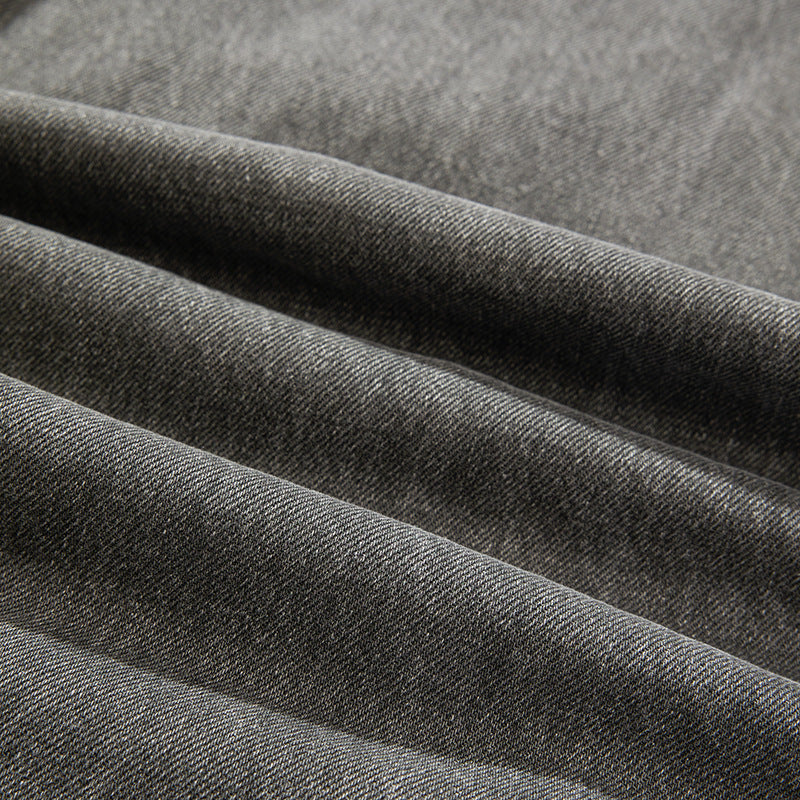 Distressed Jeans Loose Wide-Leg Straight Trendy Beggar Style Slimming High Street Design Niche Long Pants High Street Style