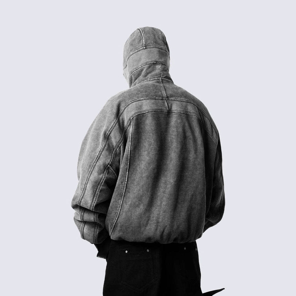 American Style Autumn Winter New Vintage Hip Hop Men Women Casual Loose Zipper Sweatshirt Jacket Hooded Cardigan Sweatshirt Long Sleeve