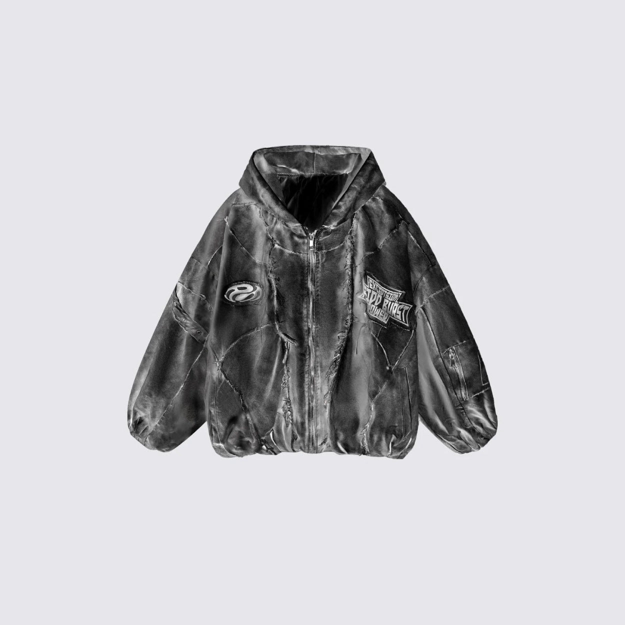 GUO WEAR Wasteland Style National Trend Mottled Vintage Workwear Jacket for Men and Women Winter Cotton Coat Casual Versatile