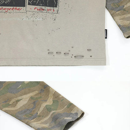 Loose Fit Versatile Fake Two-Piece T Men's Summer Trendy Brand Round Neck Japanese Street Style Casual Base Shirt Thin Top