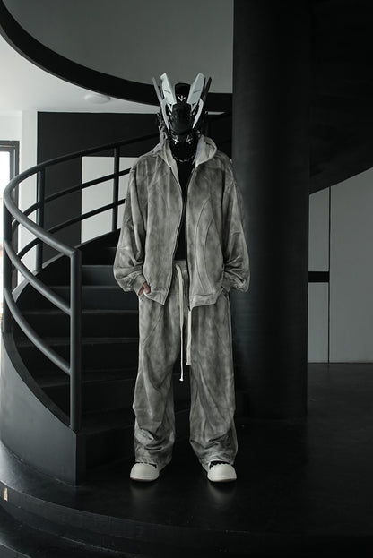 2025New Hooded Sweatshirt Cardigan for Men and Women, High-End Loose Fit Set, Jacket and Casual Pants Two-Piece Set