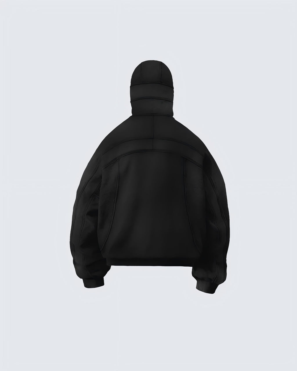 2025European and American Trendy Brand Single Hat Long Zipper Eyelet Hat Design Hooded Zipper Sweatshirt Full Face Men's Style
