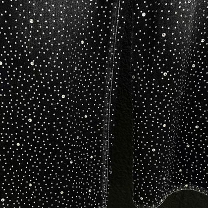 European and American Heavy Industry Starry Sky Rhinestone Vintage Washed Ribbon Jeans for Men, Niche Loose Wide-Leg Trendy Men's Pants