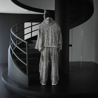 2025New Hooded Sweatshirt Cardigan for Men and Women, High-End Loose Fit Set, Jacket and Casual Pants Two-Piece Set