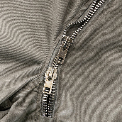 High Waist Diagonal Zipper Cargo Pants Loose Straight Casual Pants Trendy Brand Versatile Long Pants Leg-Lengthening Loose Comfortable