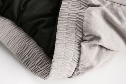 GUOWEAR Pearl Canvas Mountain Eagle Fleece-Lined Jacket American Street Wasteland Style Cotton Coat Men's Fleece-Lined Thickened Jacket