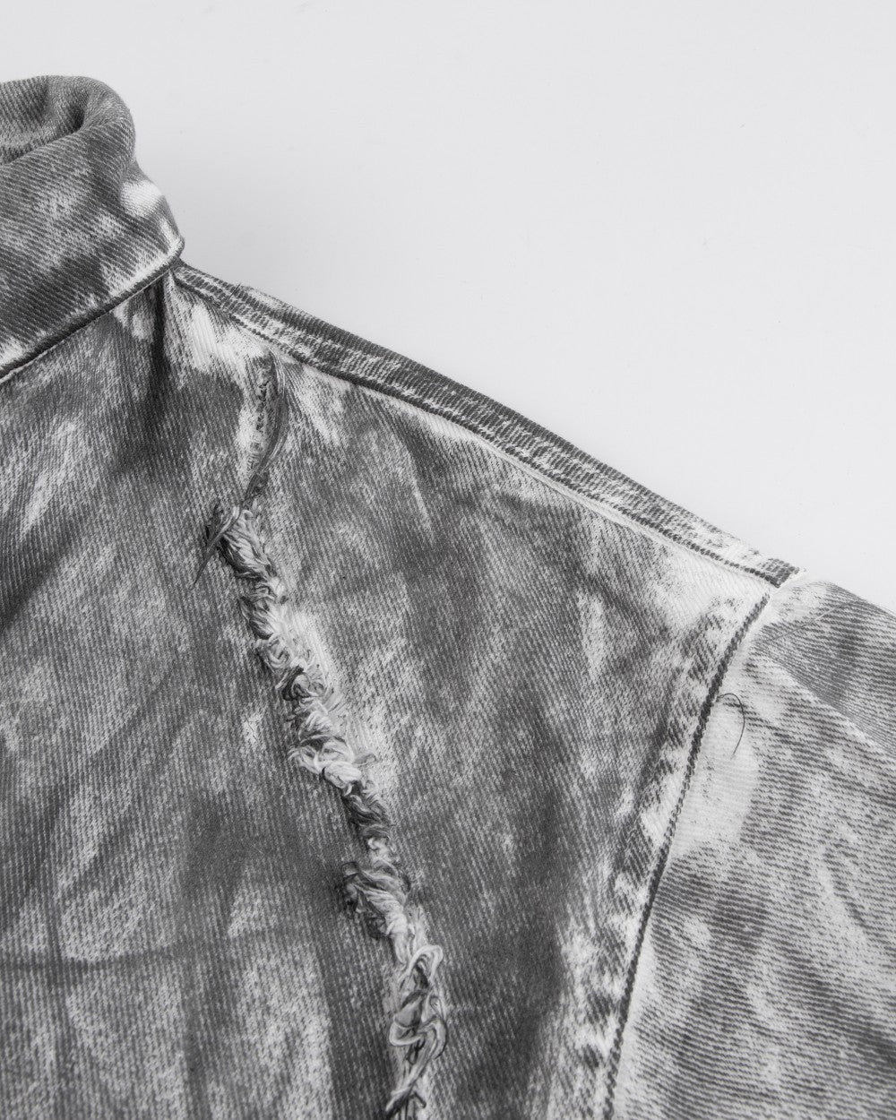 2025Autumn American High Street Heavy Craft Hand-painted Denim Jacket for Men and Women Retro Street Distressed Washed Jeans