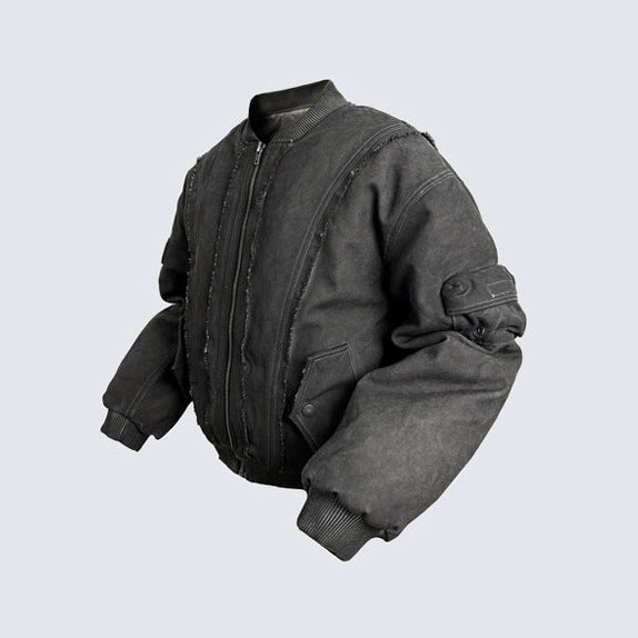 Cross-Border Heavy Industry Street Fashion Loose Flight Jacket Men's Retro Versatile Coat Workwear Retro Workwear