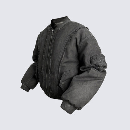 Cross-Border Heavy Industry Street Fashion Loose Flight Jacket Men's Retro Versatile Coat Workwear Retro Workwear