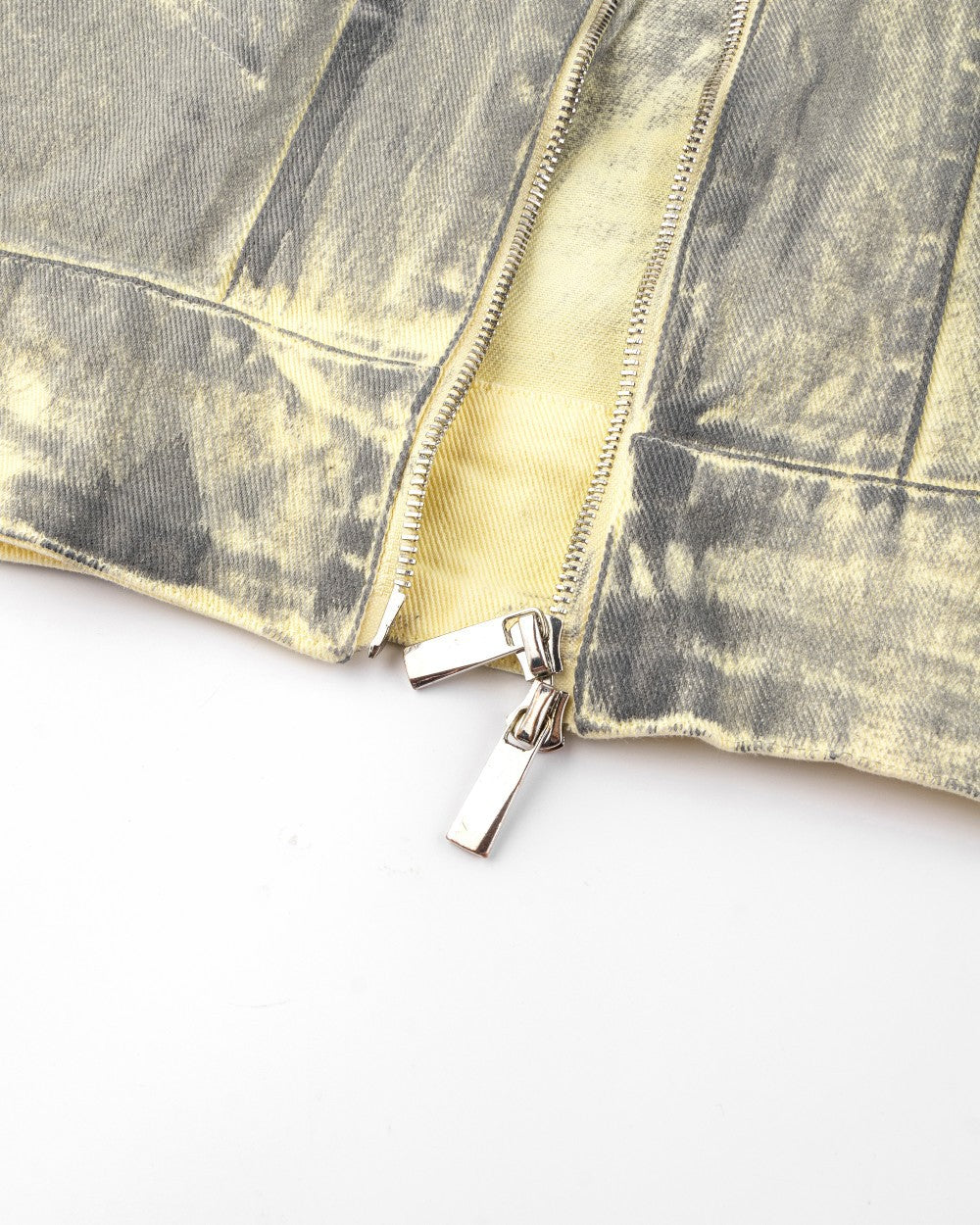 2025Autumn American High Street Heavy Craft Hand-painted Denim Jacket for Men and Women Retro Street Distressed Washed Jeans